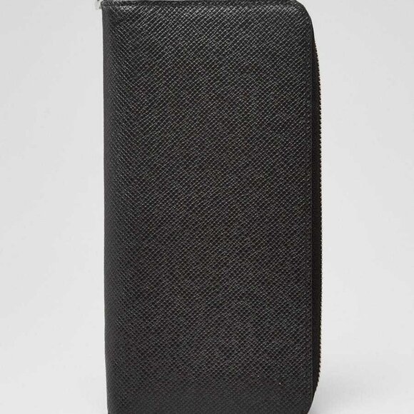 Louis Vuitton Black Taiga Leather Zippy Vertical Wallet - Picture 1 of 9